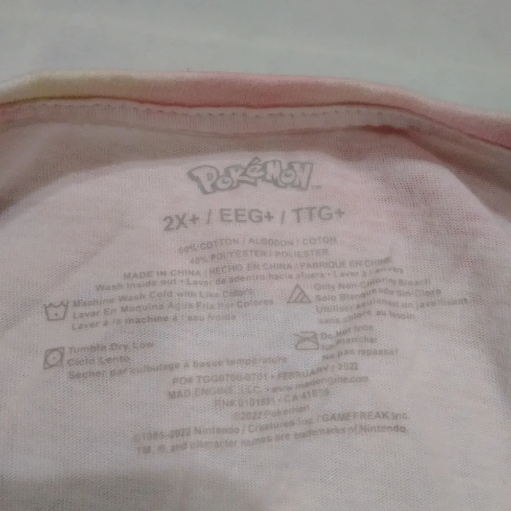 Pokemon Girl's XXL crop Tank - Picture 3 of 6